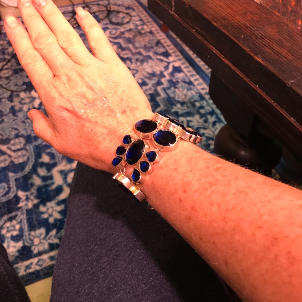 Sterling silver 925 with Blue Sapphire from India